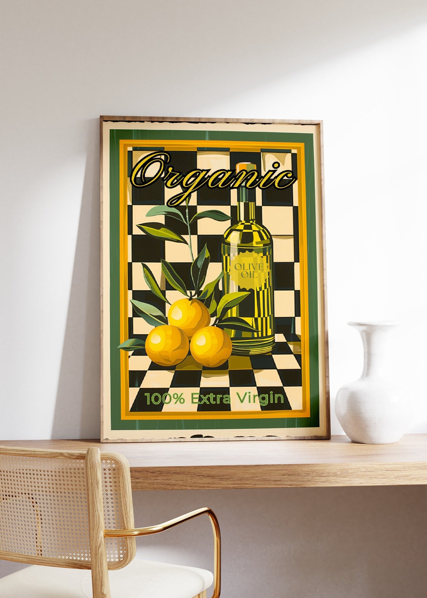 Vintage Olive Oil Poster