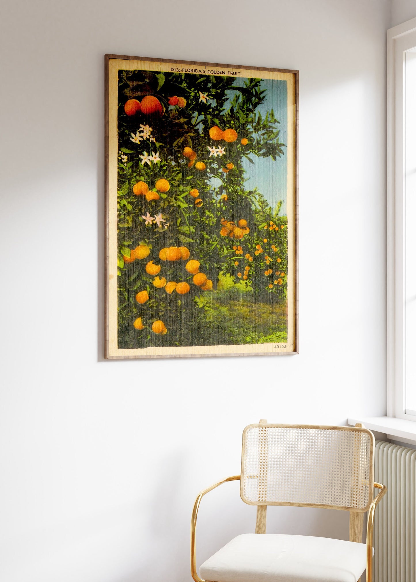 Vintage Florida Orange Grove Poster