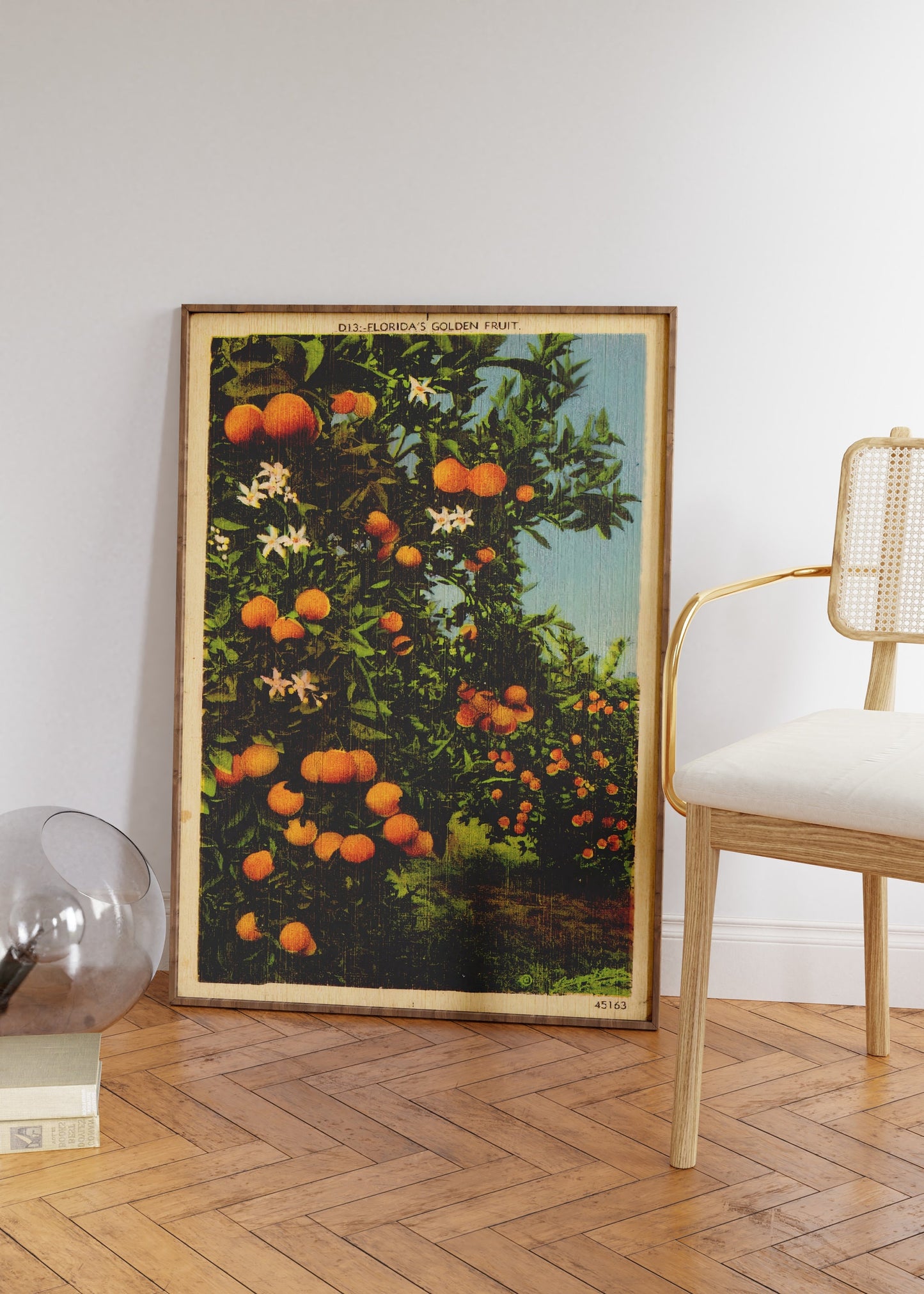 Vintage Florida Orange Grove Poster