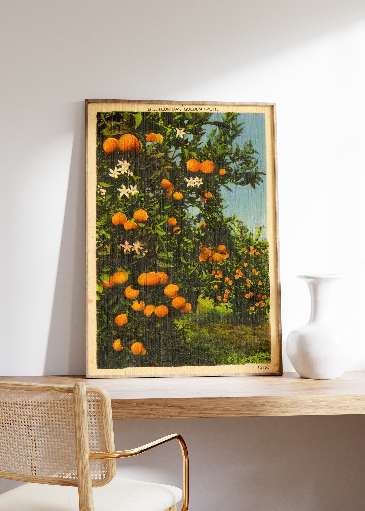 Vintage Florida Orange Grove Poster