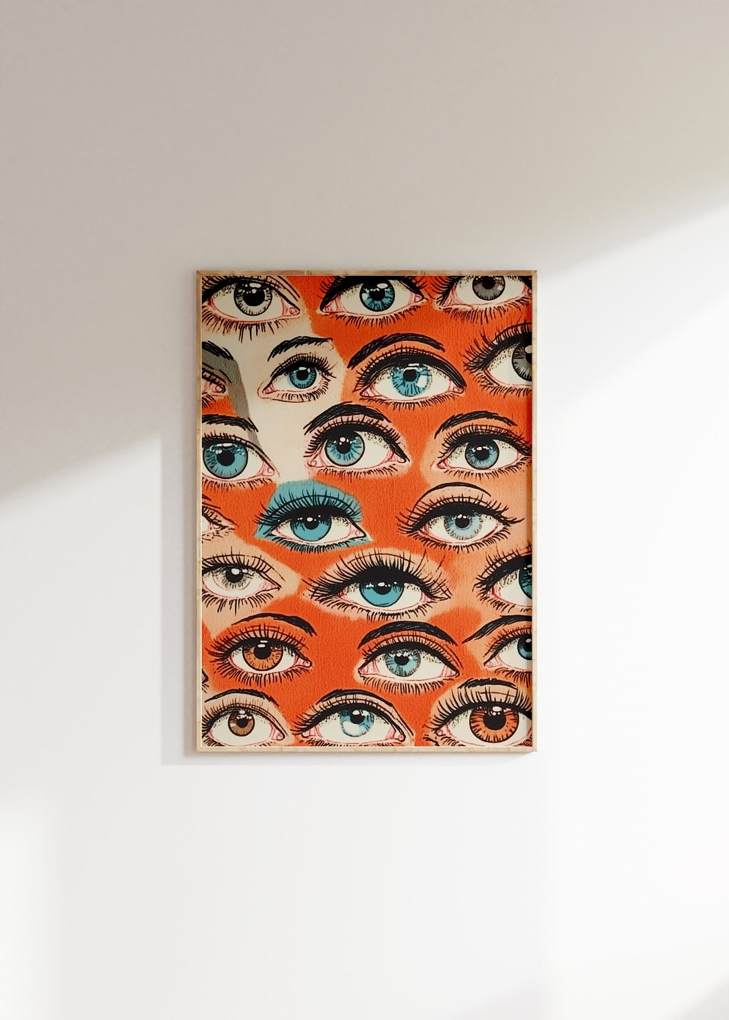 Retro Eyes Poster, Vintage Eyes Poster Print