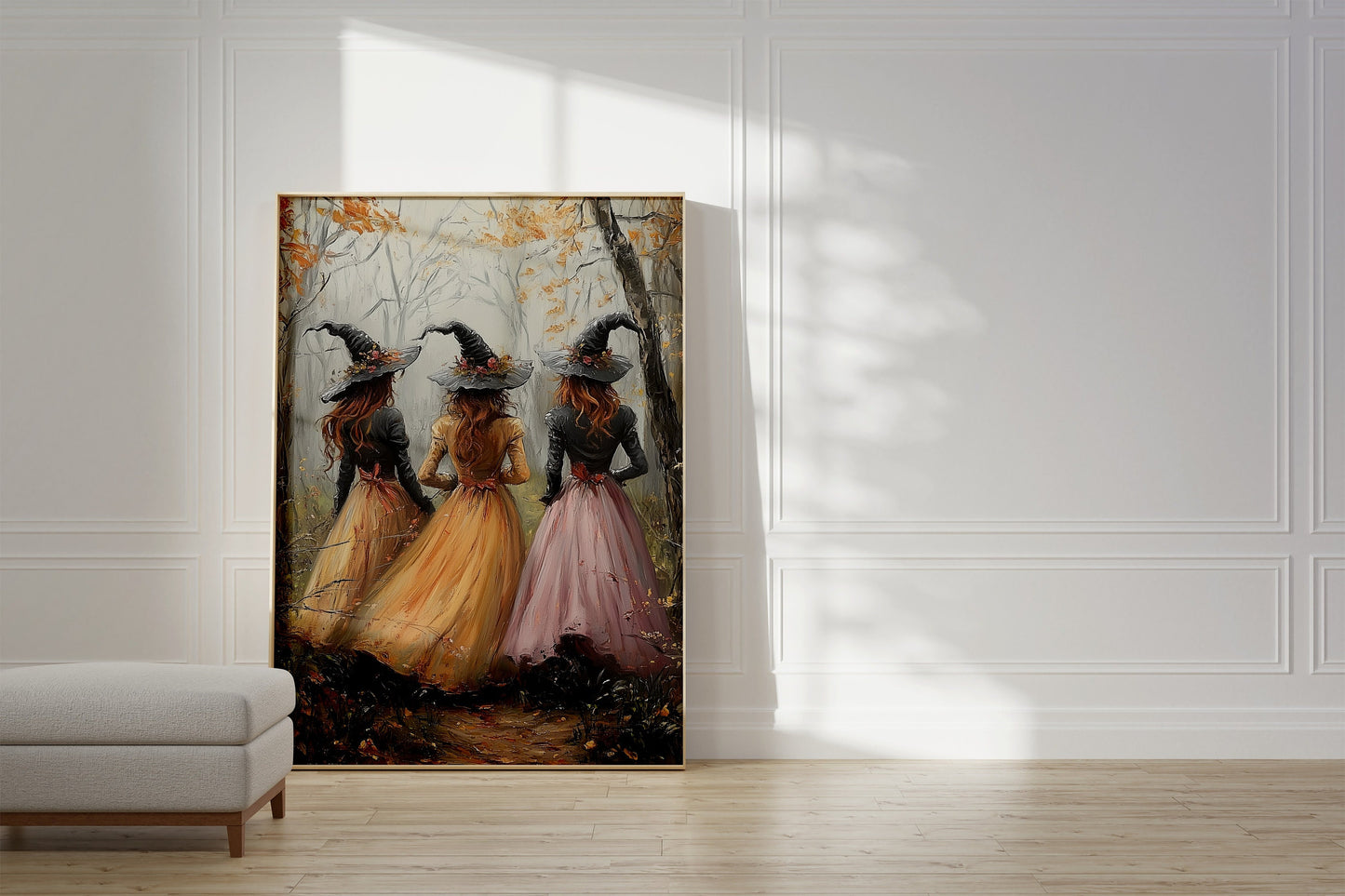 Halloween Witchy Wall Art, Three Witches Poster Print