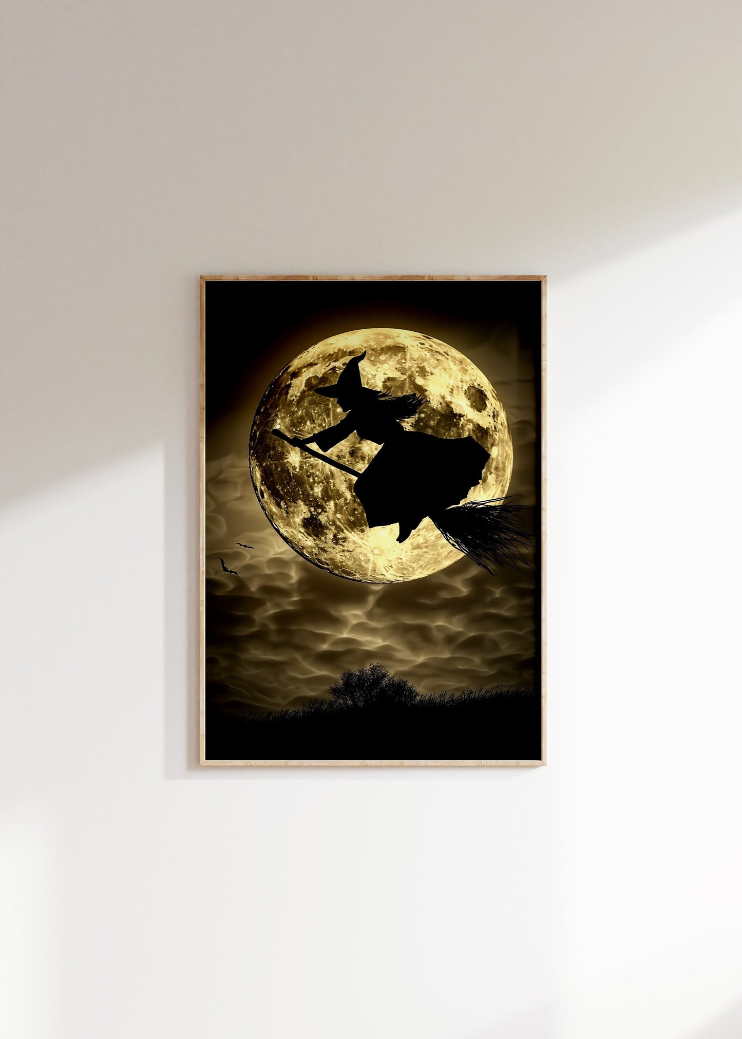 Halloween Witchy Wall Art, Vintage Witch Poster