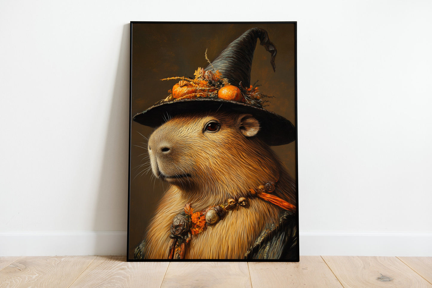 Capybara Wearing Witch Hat Print