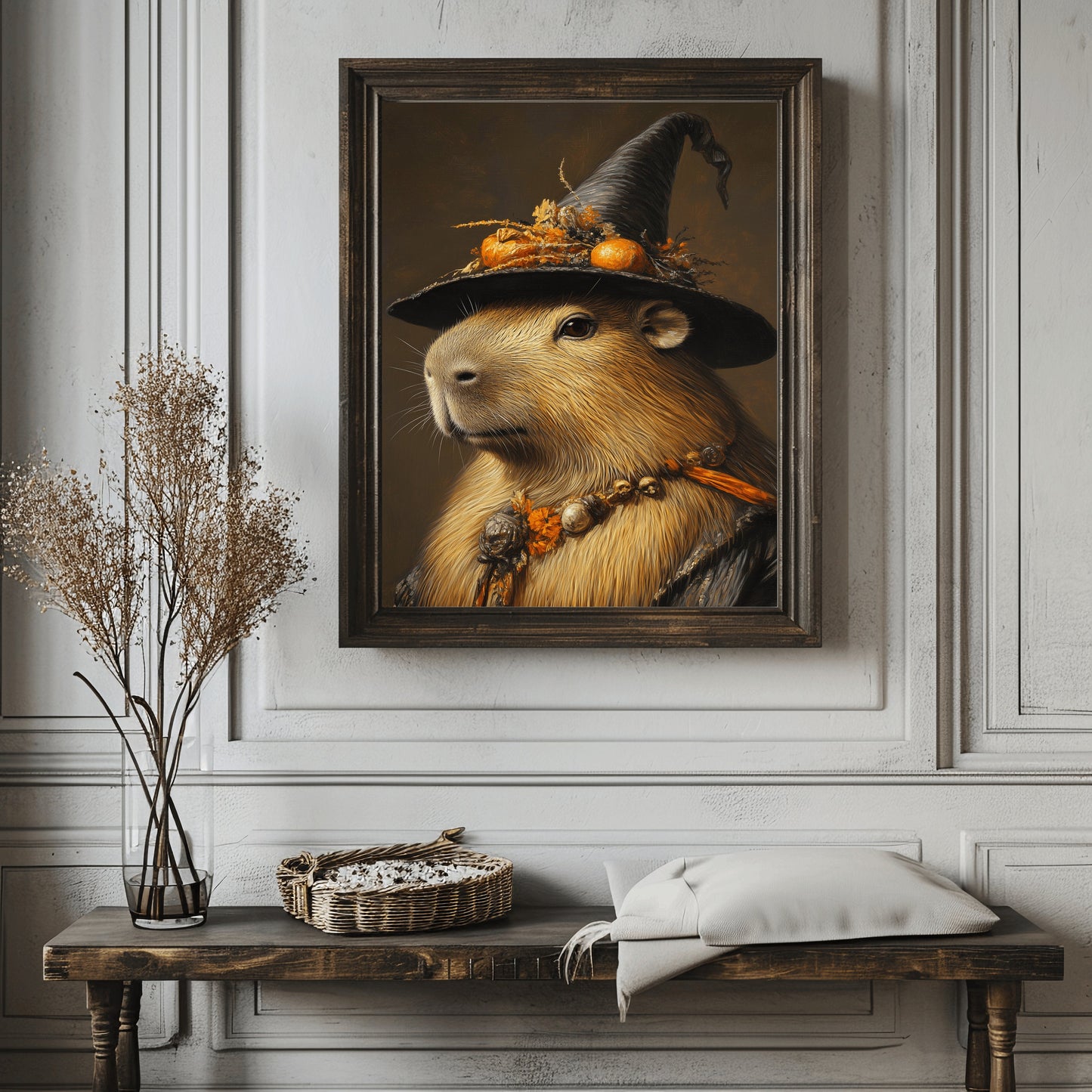 Capybara Wearing Witch Hat Print