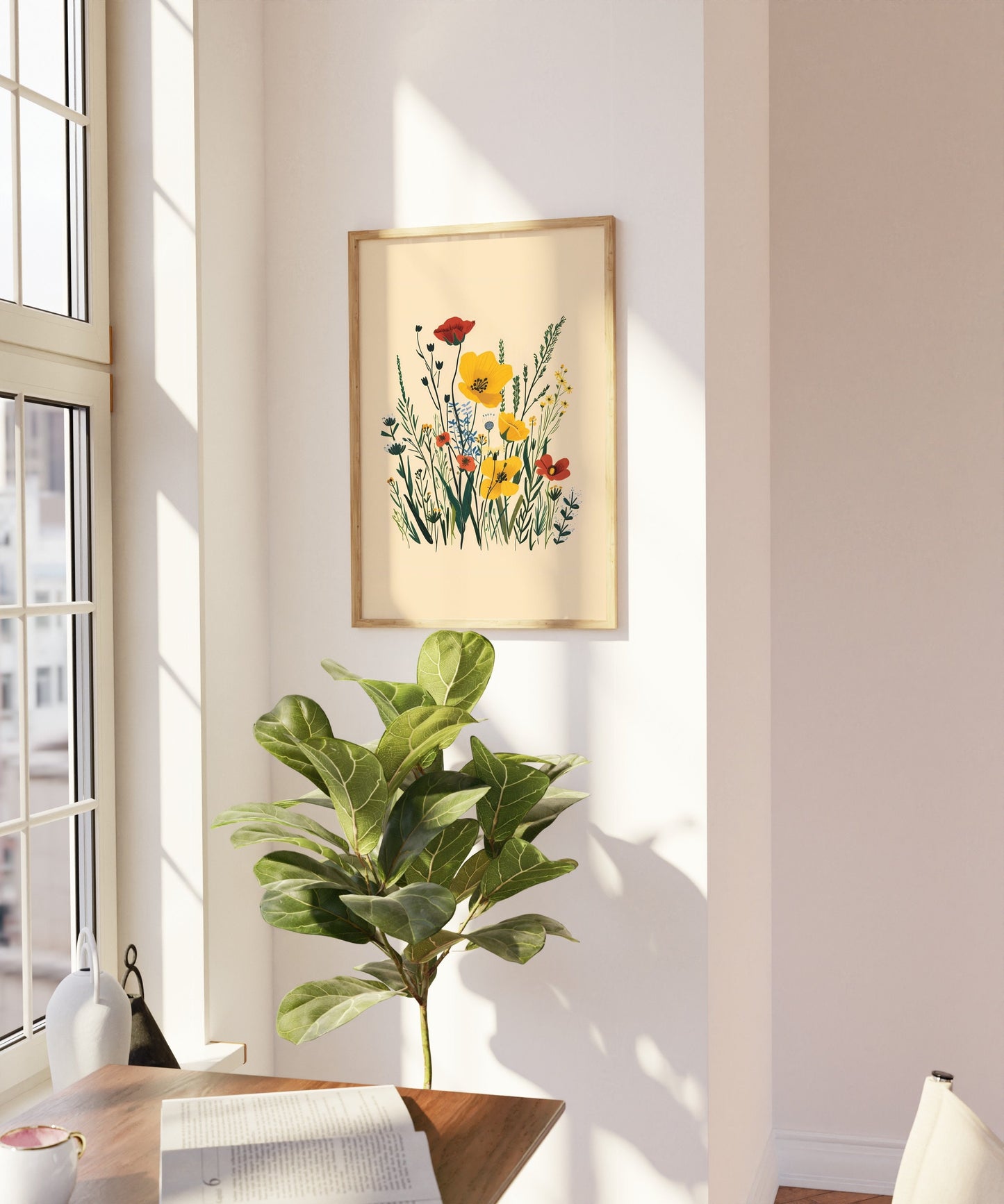 Wildflowers Art, Wildflowers Print