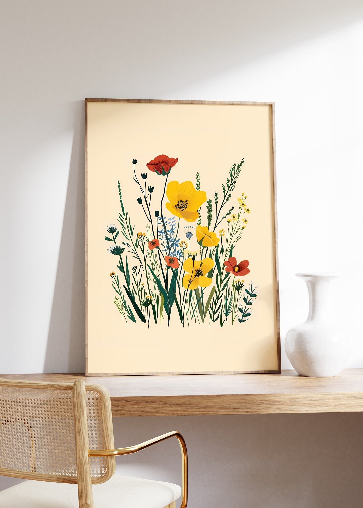 Wildflowers Art, Wildflowers Print