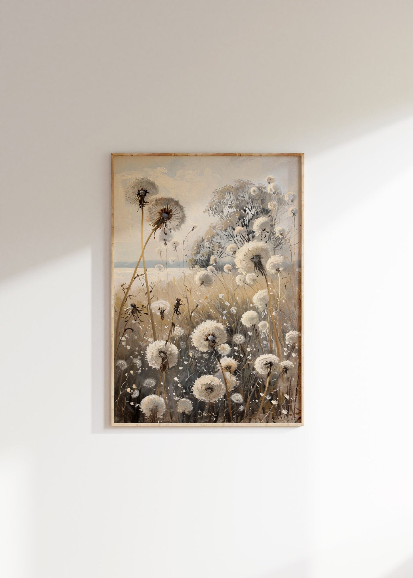 Dandelion Watercolour Print Set Of 3 Poster