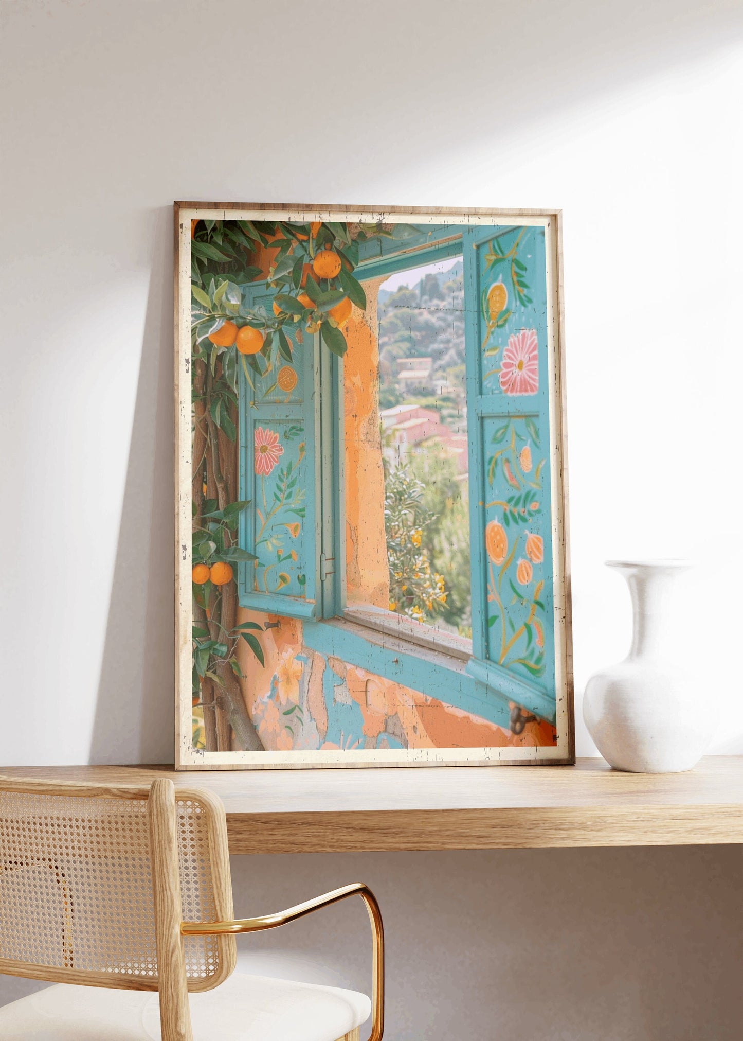 Vintage French Orange Grove Poster