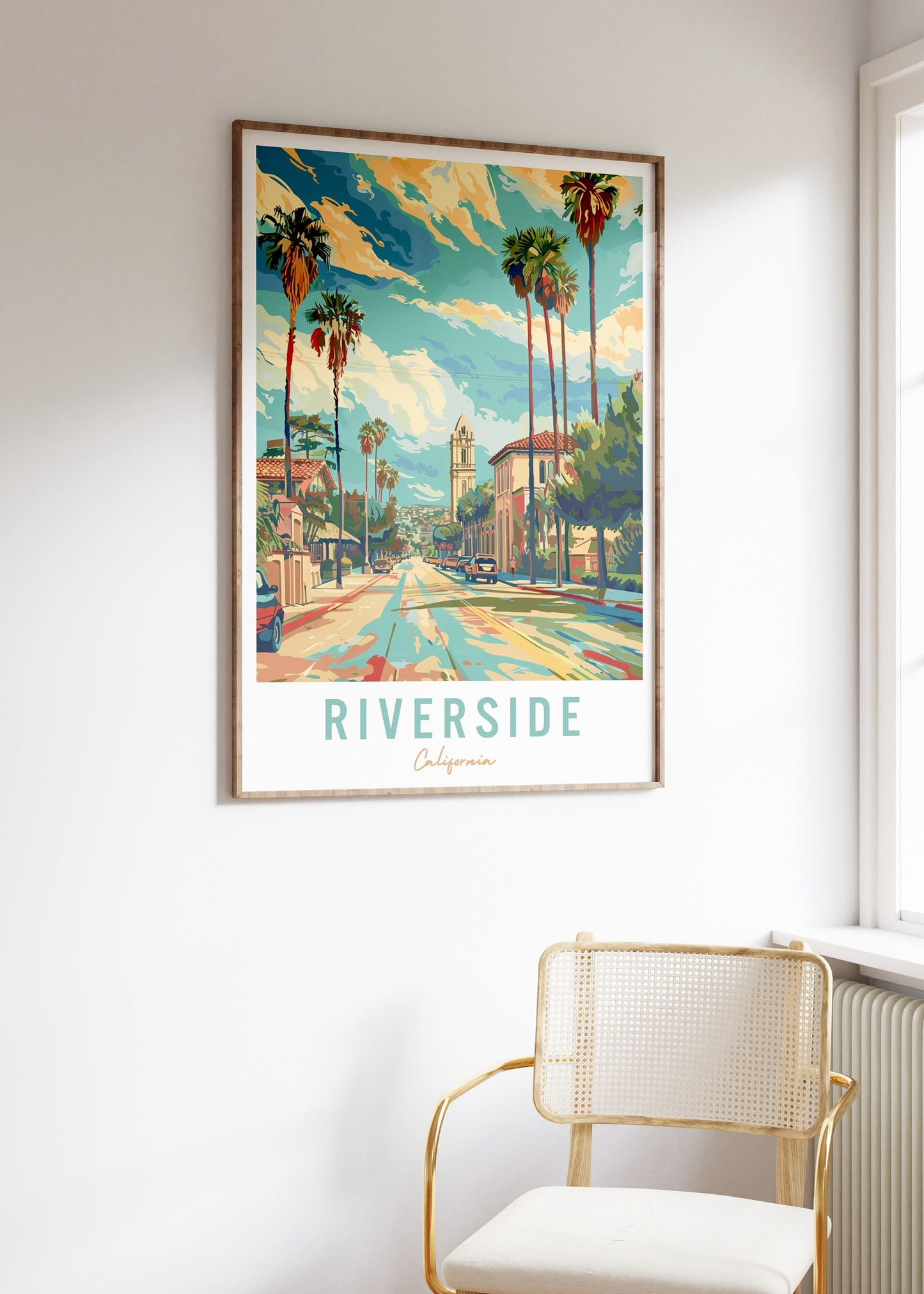 Riverside California Travel Poster, Riverside Wall Art