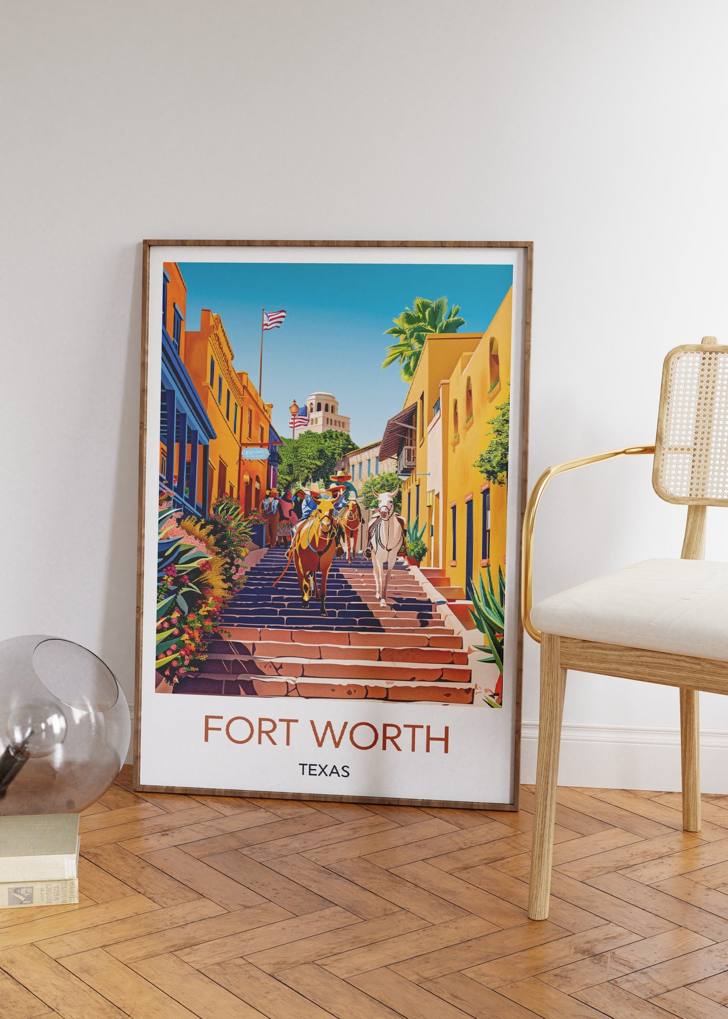 Fort Worth, Texas Travel Poster