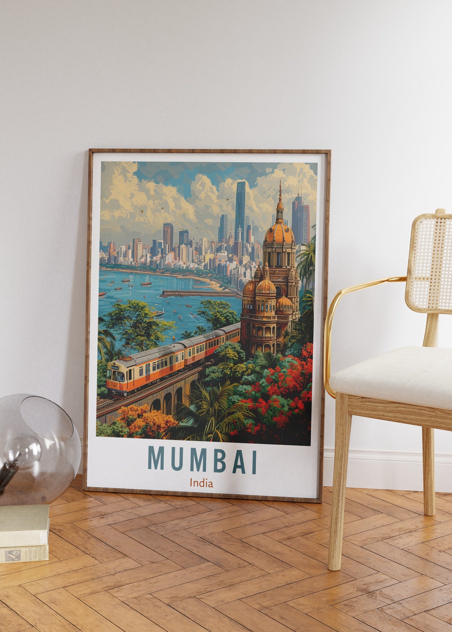 Mumbai Travel Poster, Mumbai Wall Art