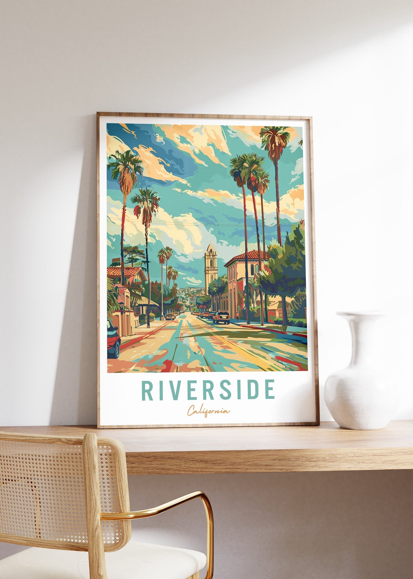 Riverside California Travel Poster, Riverside Wall Art