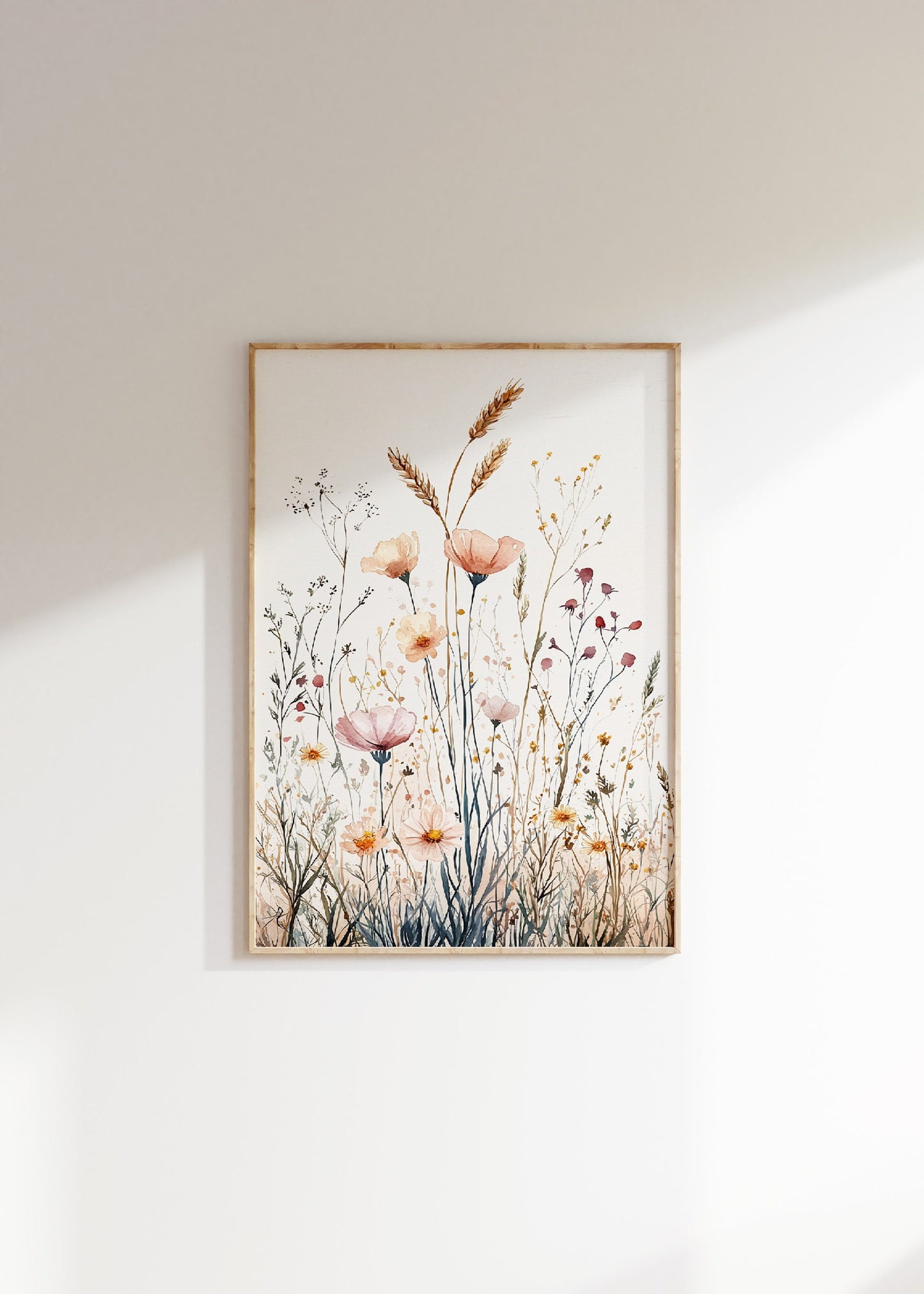 Wildflowers Floral Watercolor Print Set Of 3