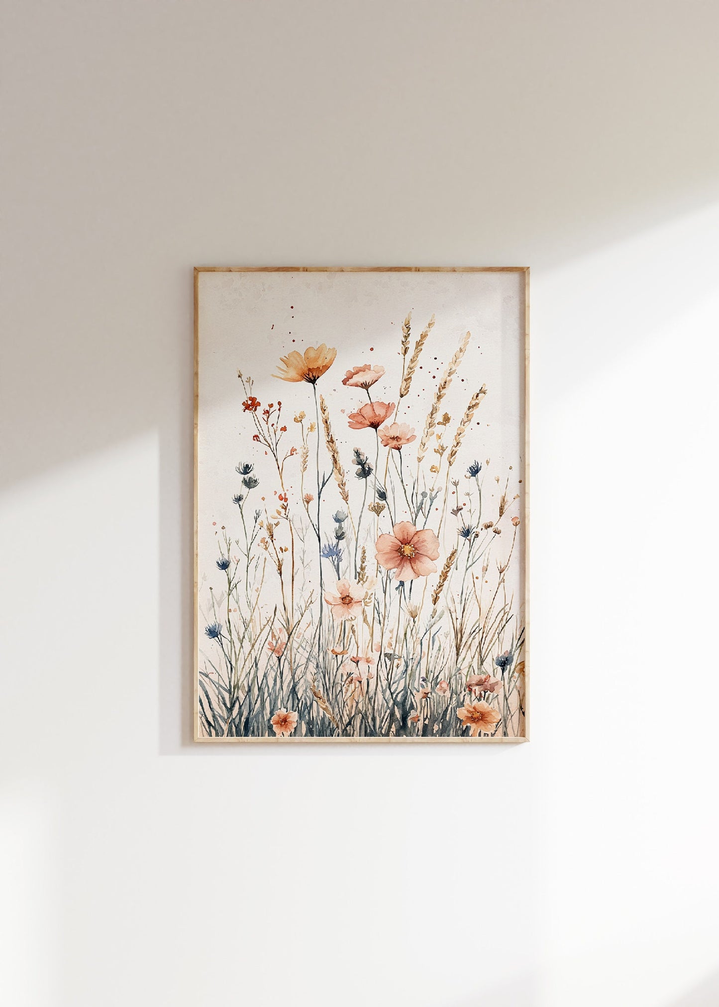 Wildflowers Floral Watercolor Print Set Of 3