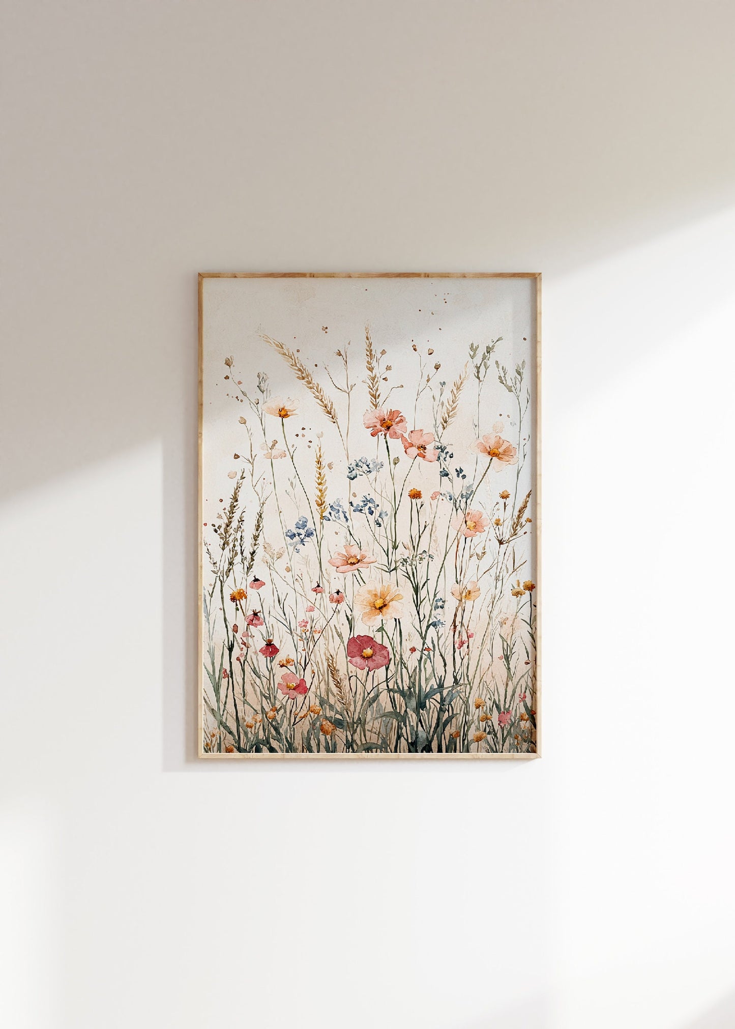 Wildflowers Floral Watercolor Print Set Of 3