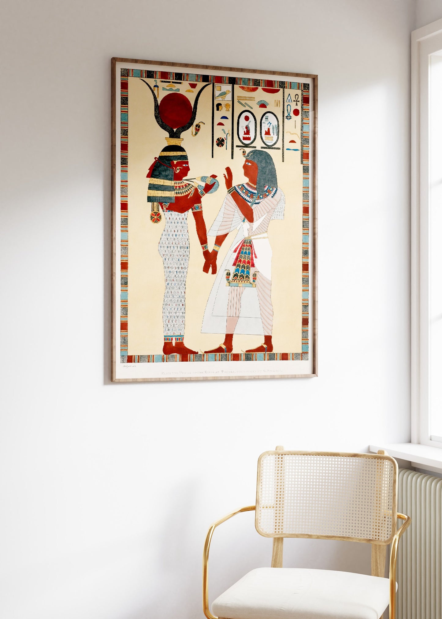 Egyptian Ornament Print, Egypt Goddess Poster