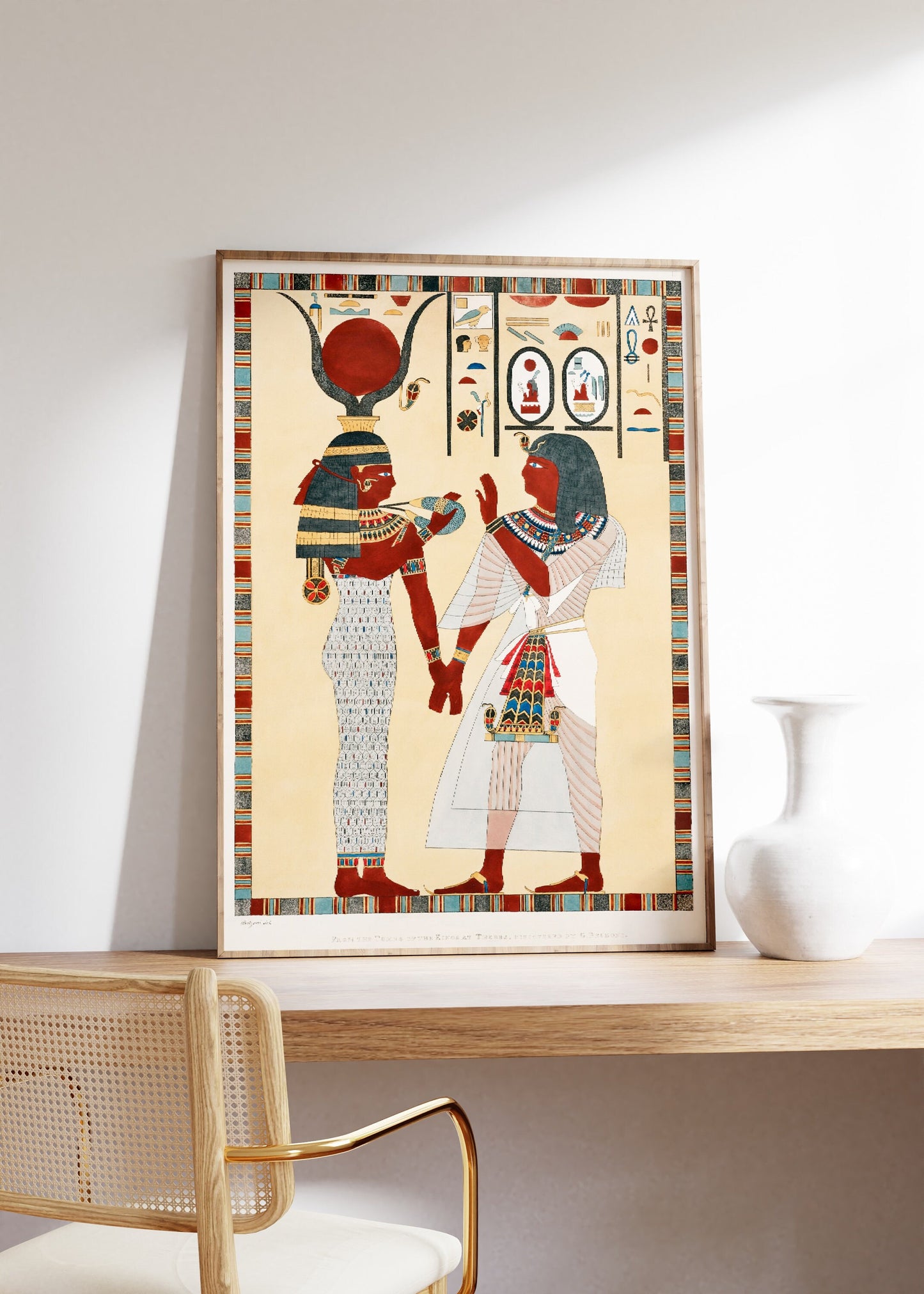 Egyptian Ornament Print, Egypt Goddess Poster