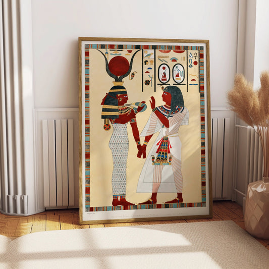 Egyptian Ornament Print, Egypt Goddess Poster