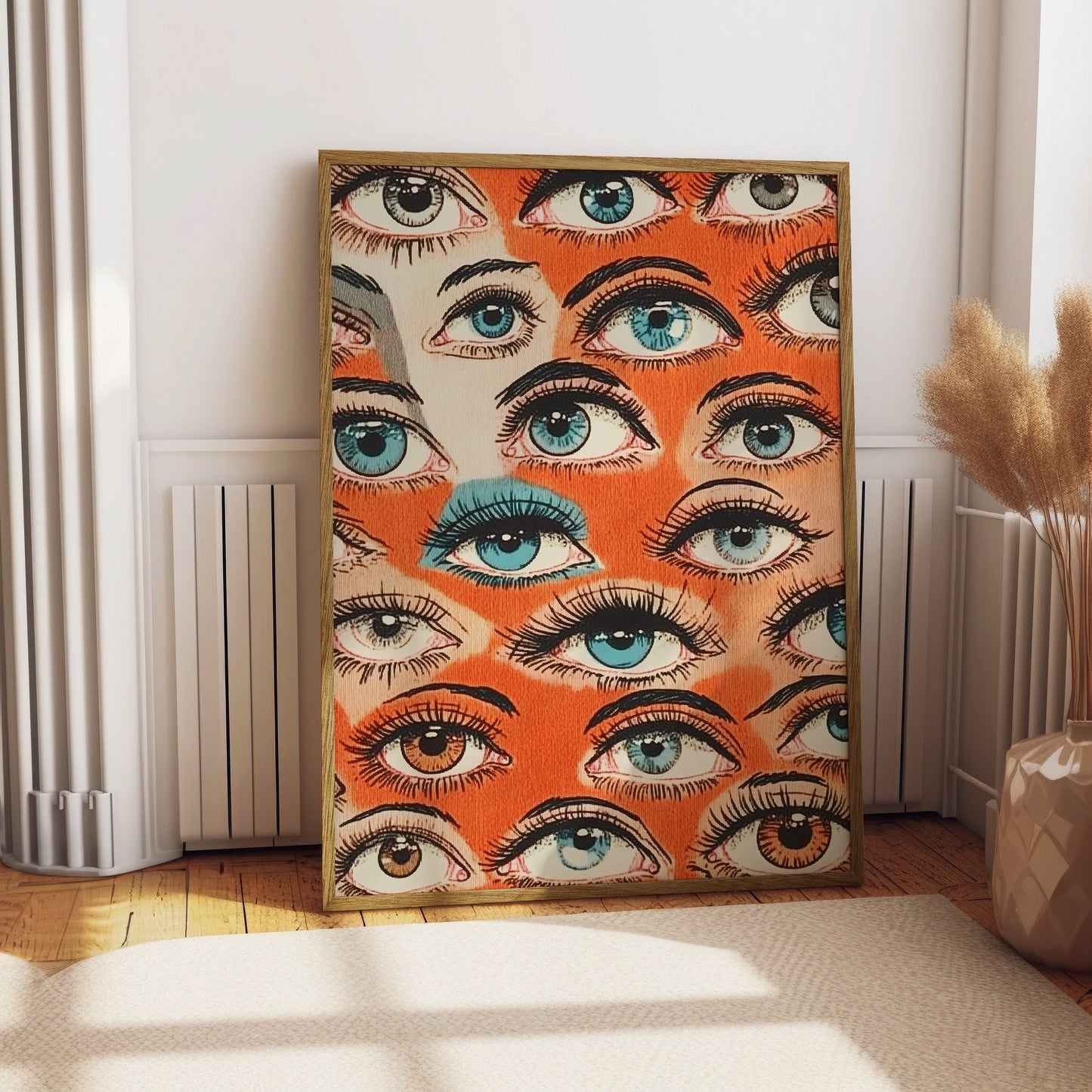 Retro Eyes Poster, Vintage Eyes Poster Print