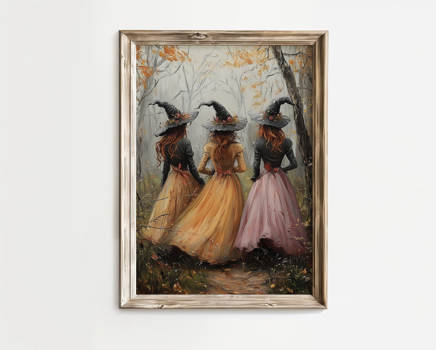 Halloween Witchy Wall Art, Three Witches Poster Print