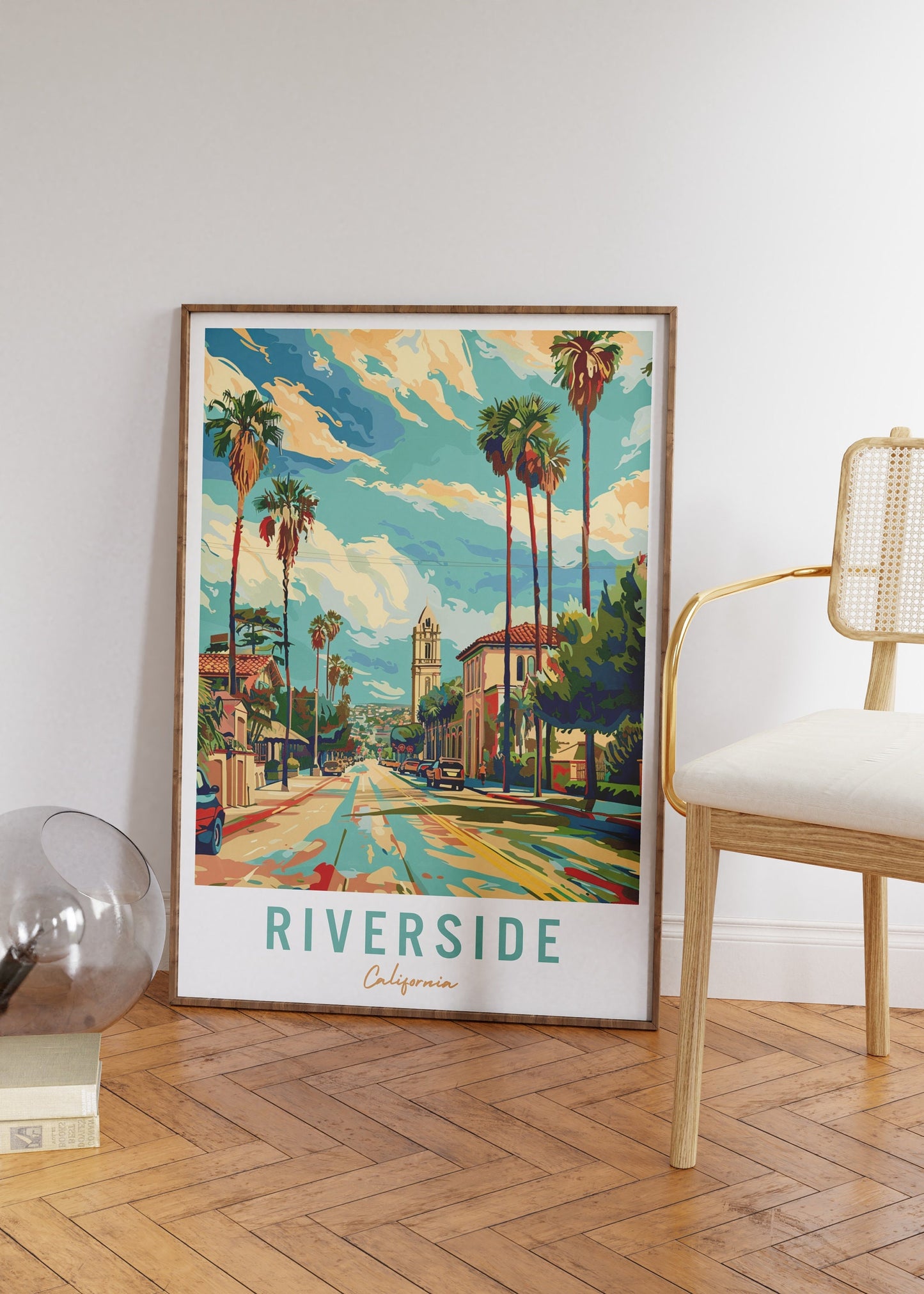 Riverside California Travel Poster, Riverside Wall Art