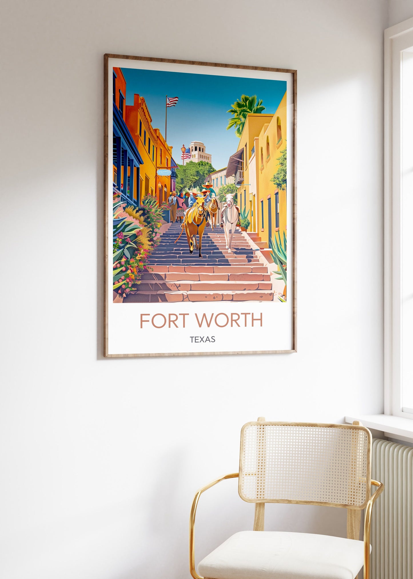 Fort Worth, Texas Travel Poster