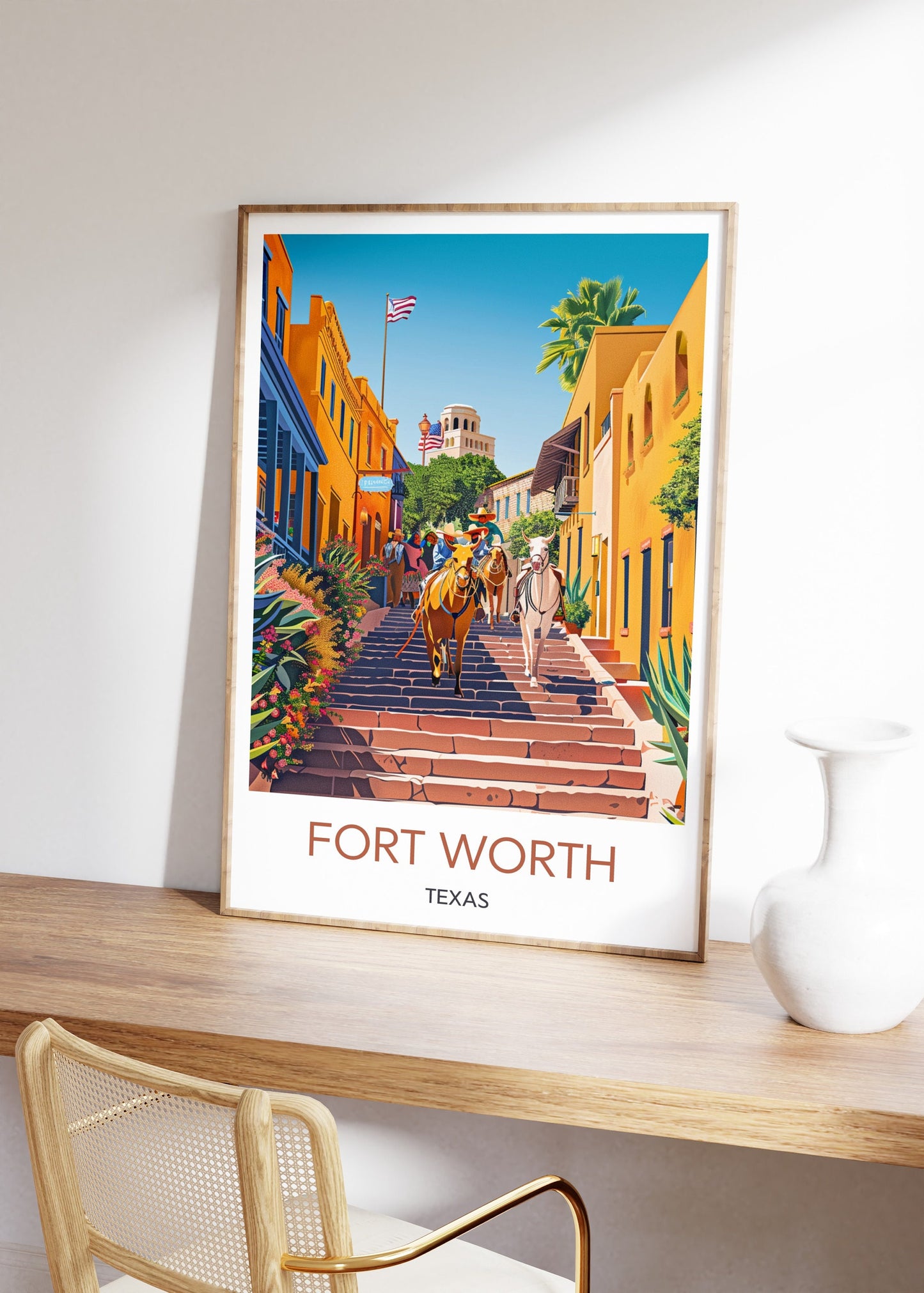 Fort Worth, Texas Travel Poster