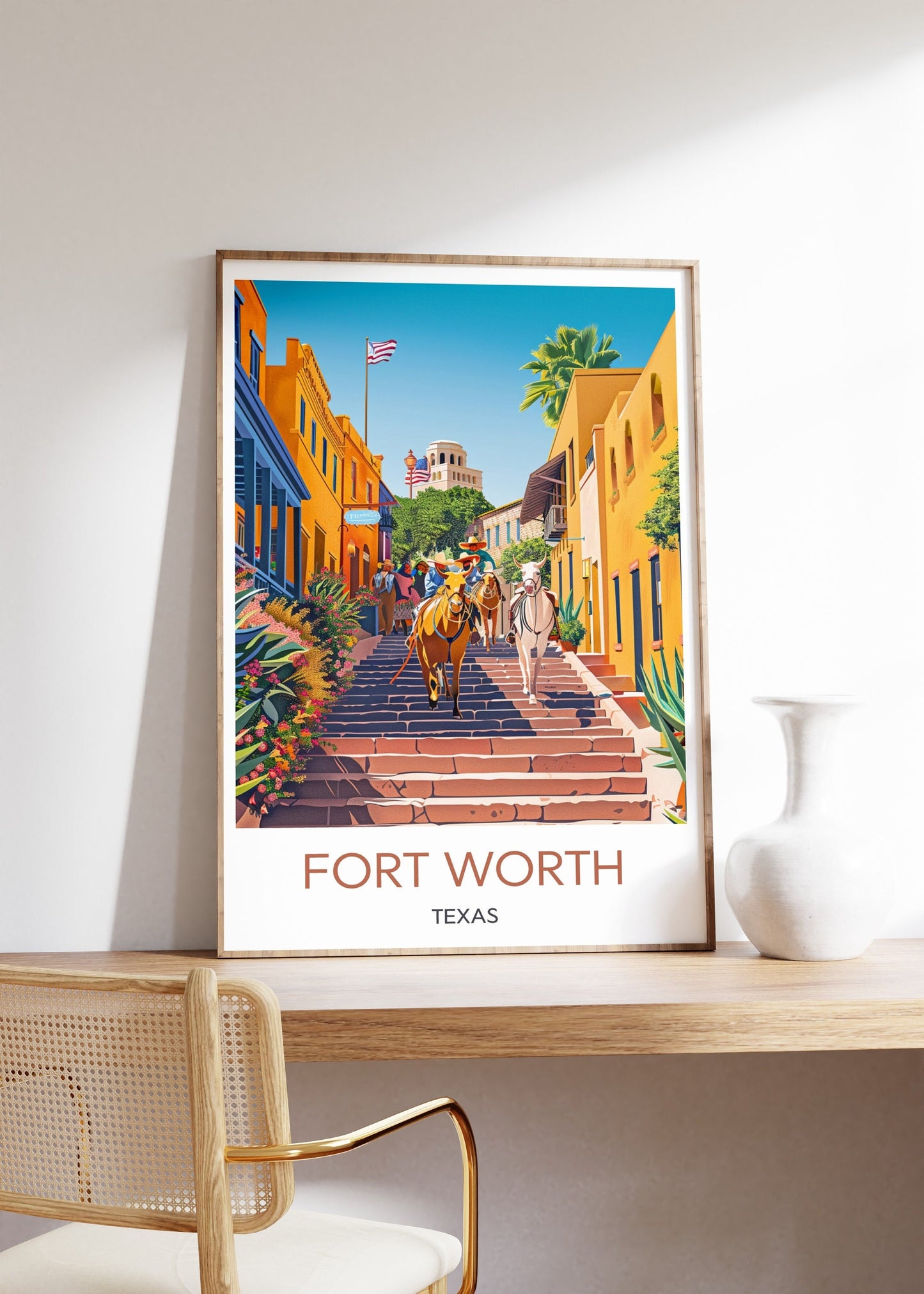 Fort Worth, Texas Travel Poster