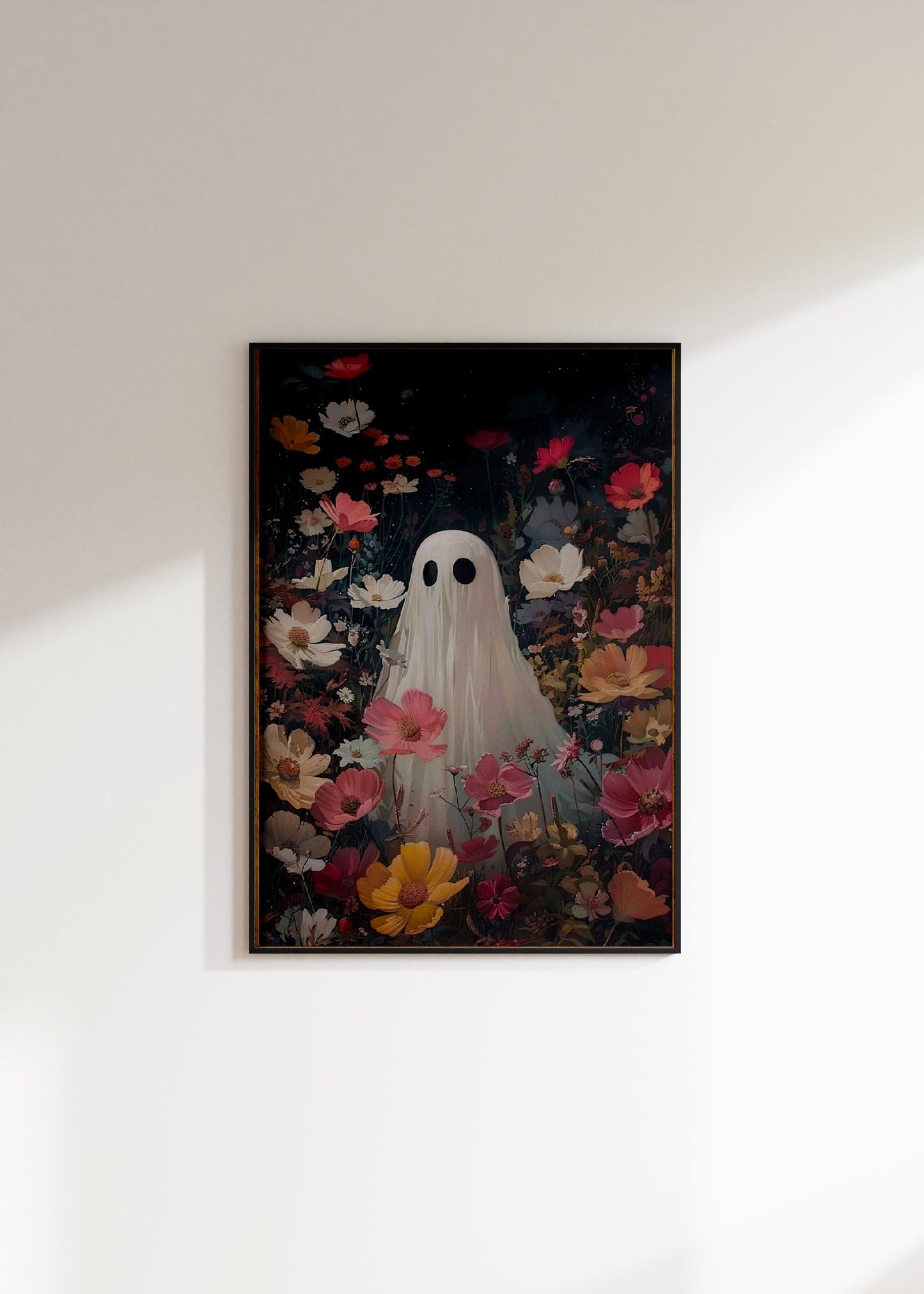 Ghost In The Wildflower Field Poster Print