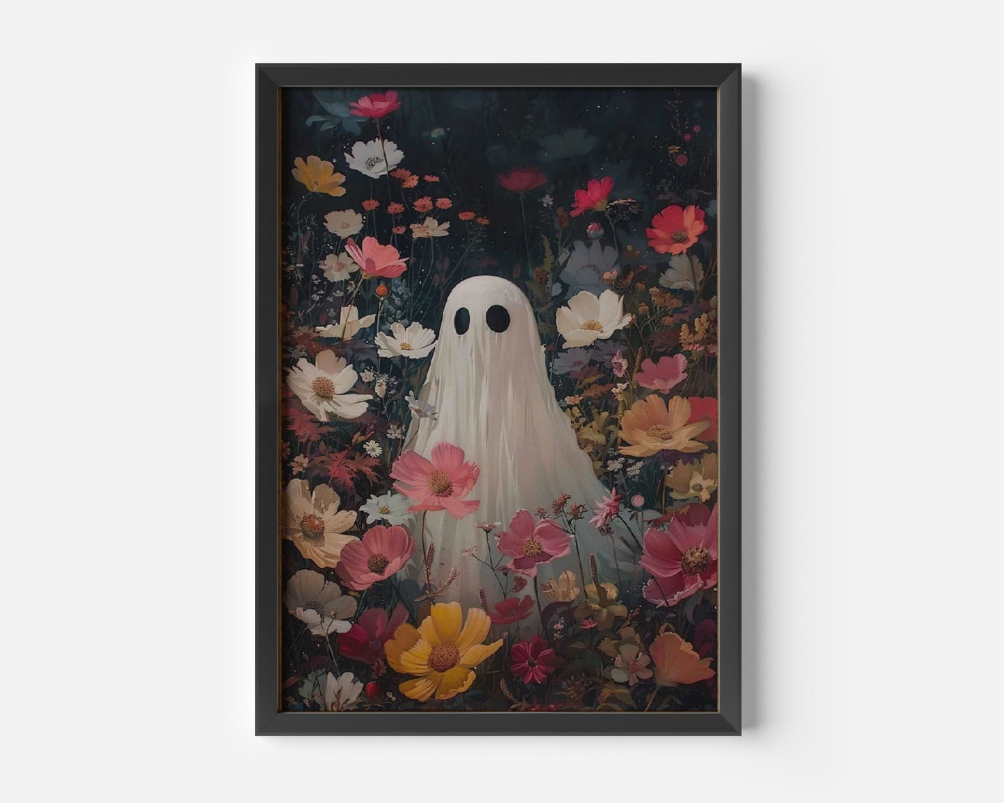 Ghost In The Wildflower Field Poster Print