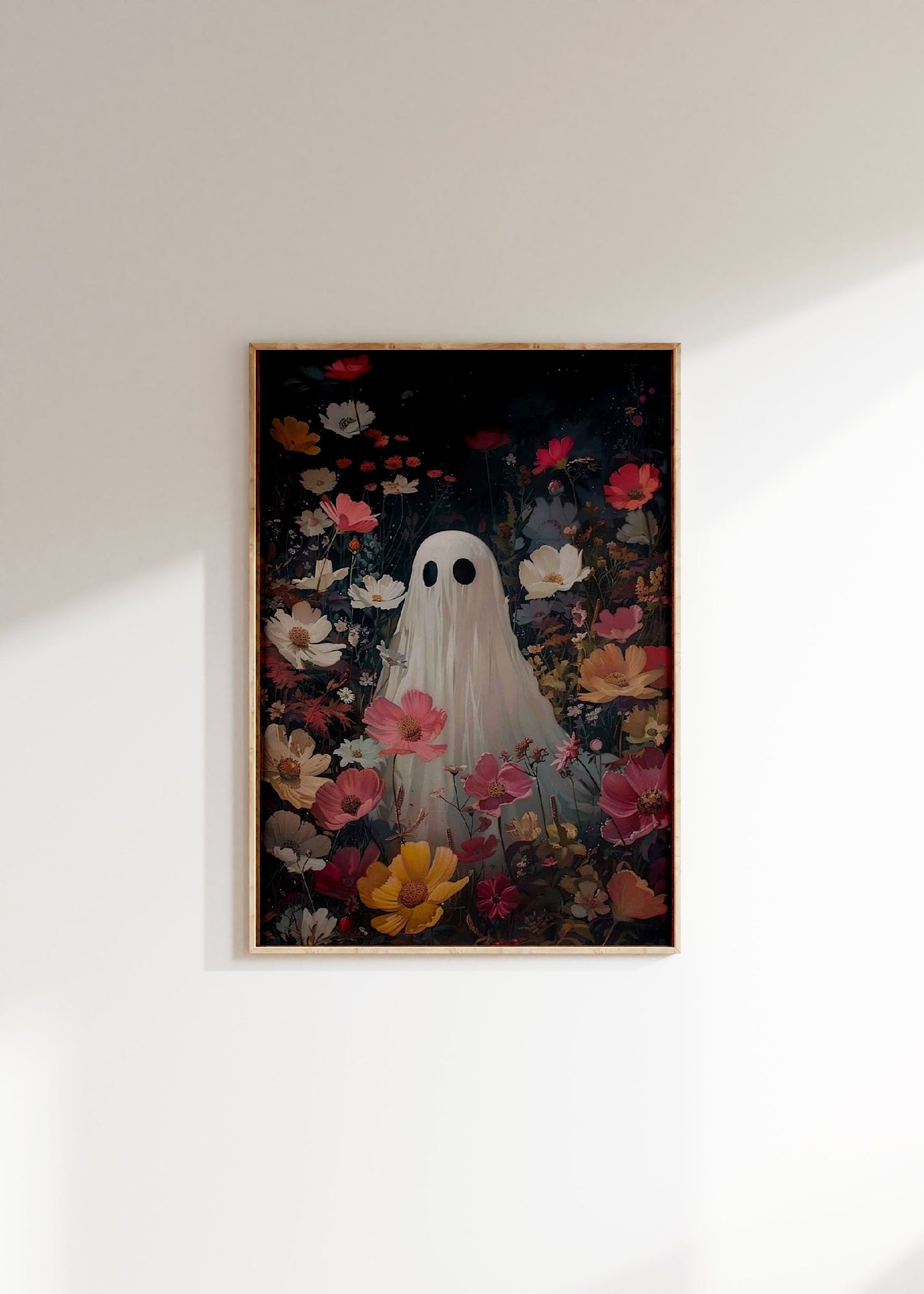 Ghost In The Wildflower Field Poster Print