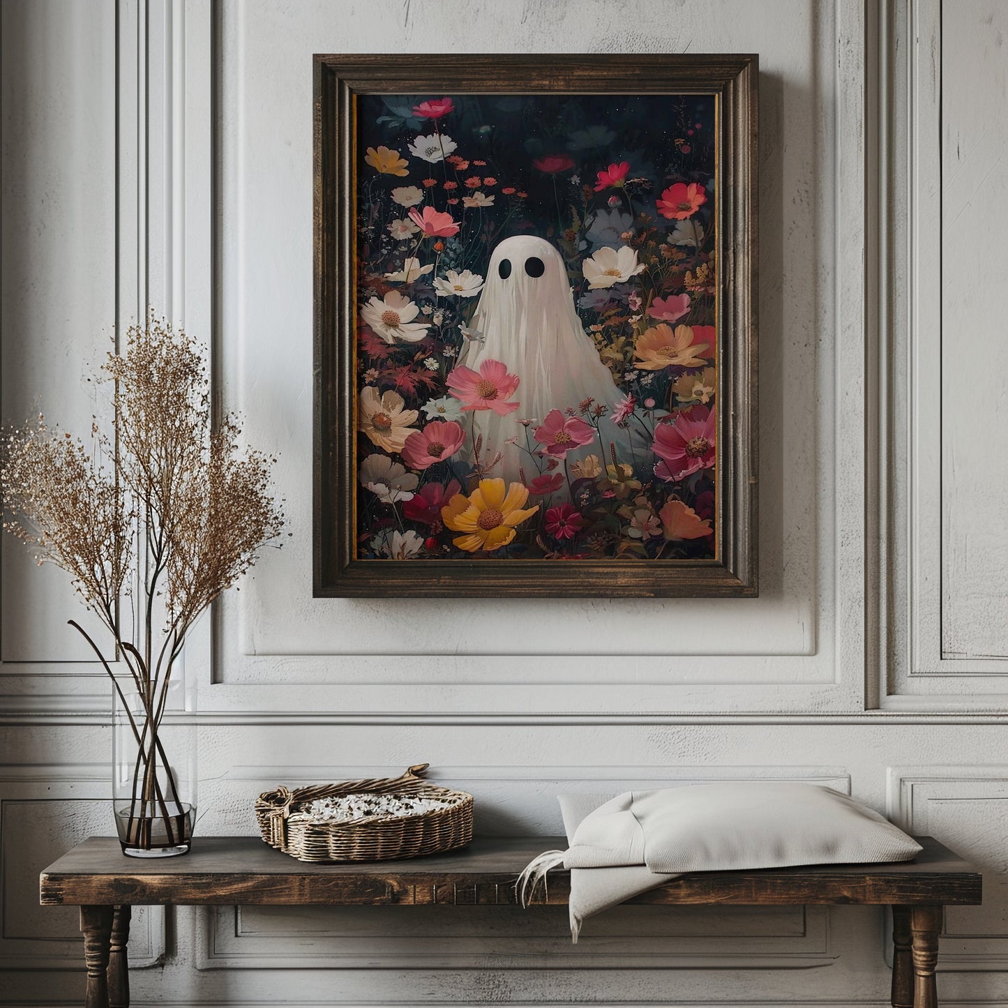 Ghost In The Wildflower Field Poster Print